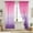 Purple, variant on Two-Tone Gradient Sheer Curtains with Rod Pocket Design | Light Filtering Semi-Sheer Window Drapes for Bedroom Living Room | Breathable Polyester Curtain Panel 52x96 Inch