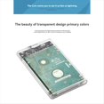 thumbnail image 2 of USB 3.0 External Hard Drive Enclosure 2.5 Inch SATA SSD External Hard Drive Case HDD Enclosure Clear Harddisk Boxs, 2 of 8