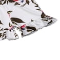 thumbnail image 4 of Baby Girl V Neck Floral Ruffled Romper One-Pieces Sleeveless Jumpsuit Outfits, 4 of 6