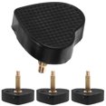 thumbnail image 3 of Shisuyan PVC Heel Tips Replacement 2 Pairs For Women High Heels Shoe Repair, 3 of 8