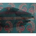 thumbnail image 4 of oneOone Viscose Chiffon Fabric Peacock Block Decor Fabric Printed BTY 42 Inch Wide, 4 of 4