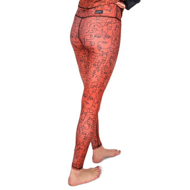 BLACKSTRAP Women's Pinnacle Baselayer Leggings Faces Copper, S