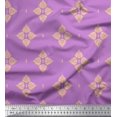 thumbnail image 1 of Soimoi Georgette Viscose Fabric Floral Block Decor Fabric Printed Yard 42 Inch Wide, 1 of 5