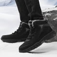 thumbnail image 4 of LSLJS Men Shoes Solid Color Winter Keep Warm Woolen Casual Bandage Short Boots, Men's Snow Boots, 4 of 9