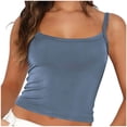 thumbnail image 1 of Birdeem Mode Femmes Uni Col Rond Sans Manches Camisole Débardeur Vêtements d'Été, 1 of 10
