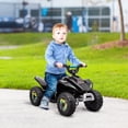 thumbnail image 2 of Aosom Kids Ride on ATV, 6V Battery Powered Quad Car for 18-36 Months, Black, 2 of 9