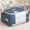Blue, variant on SuoKom Comforter Storage Bag Folding Organizer Bag for King/ Comforters, Pillows, Blankets, Bedding/ Quilt, Blanket, Duvet, Mothproof Space Save