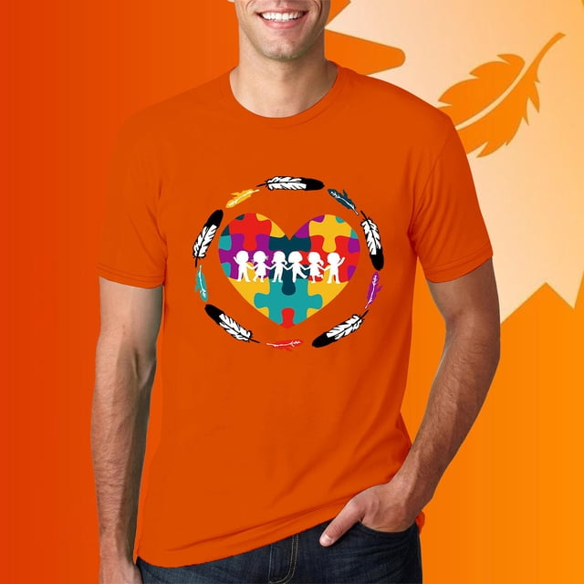 UANWENN T-Shirt Décontracté à Manches Courtes pour Homme pour la Fête Nationale de la Vérité et de la Réconciliation, Col Rond, T-Shirt Confortable à Imprimé de Lettres pour l'Été, Tenue Intérieure Extérieure en Tissu Extensible, Paquet de T-Shirts pour Homme