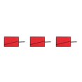 thumbnail image 4 of relayinert Pochette Roll Up Outil Pratique pour le Stockage de Clé Robuste Portable Durable pack Rouge14 3Set, 4 of 6