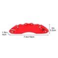 thumbnail image 2 of Car Brake Caliper Covers, Decorative Brake Covers for Vehicle, Easy Installation Metal Finish ABS Brake Caliper Covers, High Temperature Resistant, Snap on Design, 2 of 8