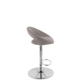 thumbnail image 4 of CorLiving Round Open Back Adjustable Fabric Barstool, set of 2, 4 of 9