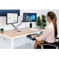 thumbnail image 4 of Mount-It! Under Desk Keyboard Tray, Adjustable Keyboard and Mouse Drawer Platform with Ergonomic Wrist Rest Pad, 17.25" Track (MI-7137), 4 of 4