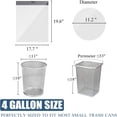 thumbnail image 2 of 45 Count Small Trash Bags 4 Gallon-Drawstring 4 Gallon Trash Bag  Individual Unscented Small Garbage Bags Small Trash Can Liners Bedroom Bathroom Trash Bag, 2 of 7