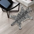 thumbnail image 4 of Fareti Leopard Sherpa Fleece Carpet Non-Slip Animal Printed Area Rug Throw Rugs Floor Carpet for Door Mat Bedrooms Room Decor, 4 of 4
