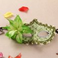 thumbnail image 1 of Girl Lady Princess Rhinestone Lace Flower Side Mask for Halloween Wedding Party Birthday Club Bar Carnival Stage Performance（Green）, 1 of 2