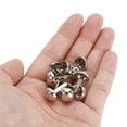 thumbnail image 4 of Unique Bargains 12x20mm Mini Brads Round Paper Fasteners for Art Crafting, Silver Tone 100pack, 4 of 5