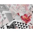 thumbnail image 5 of oneOone Velvet Red Fabric Triangle Geometric Sewing Craft Projects Fabric Prints By Yard 58 Inch Wide, 5 of 5
