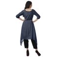 thumbnail image 4 of Moomaya Printed Traditional Clothing Womens Asymmetric Kurti Kurta With Pant Set, 4 of 6