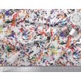 thumbnail image 3 of Soimoi Tissu Satin Modal Tissu à Texture Multicolore Imprimé au Mètre 42 Pouces de Large, 3 of 3