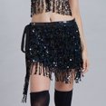 thumbnail image 3 of ZheElen Playful Fringe Skirt For Stunning Club Look Comfortable And Breathable Rose Red, 3 of 6