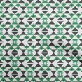 thumbnail image 1 of oneOone Cotton Flex Green Fabric Geometric Dress Material Fabric Print Fabric By The Yard 40 Inch Wide, 1 of 4