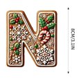 thumbnail image 3 of Rwnbm 26 Letters Christmas Tree Decoration Pendant Christmas Tree Ornaments Personalized DIY Christmas Ornaments Christmas Decoration Xmas Tree Hanging Decor Feature, 3 of 4