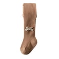 thumbnail image 1 of XZNGL Tout-Petits Enfants Bébés Filles Mode Carreaux Nœud Bas Collants Collants Pantalons, 1 of 8