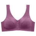 thumbnail image 5 of Timegard Front Closure Bras for Women Button Full Coverage High Support Breathable Comfort Wireless Bras, 5 of 5