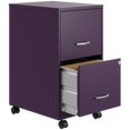 thumbnail image 4 of Solutions pour l'Espace Classeur Vertical Mobile en Métal 18 Pouces P à 2 Tiroirs Violet Minuit, 4 of 7