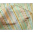 thumbnail image 3 of oneOone Tissu Tabby en Soie à Rayures Multicolores Imprimé 1 Yard 42 Pouces de Large, 3 of 3
