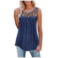 thumbnail image 1 of Birdeem Women Sleeveless Leopard Active Tank Tops Ruffle Loose Tunic Blouse Shirt Vest, 1 of 7