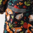 thumbnail image 4 of Children‘s Boys Girls Dinosaur Rainbow Printed Button Rain Jacket Hooded Windproof Raincoat, 4 of 7