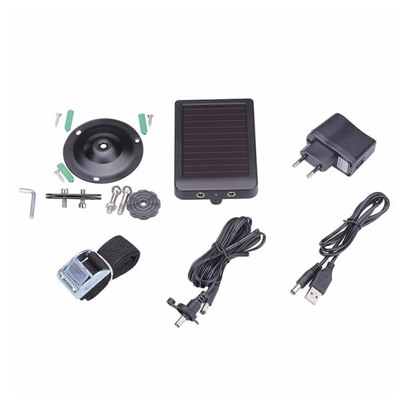 Trail Camera 1080P IP66 Waterproof Cameras Night Version Photo Trap 0.3s Trigger Wildlife Cams Solar Panel ,Lightweight Compact
