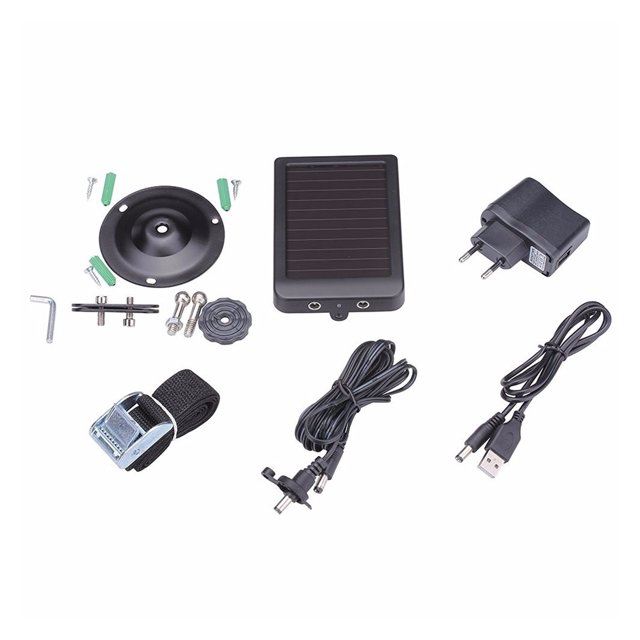 Trail Camera 1080P IP66 Waterproof Cameras Night Version Photo Trap 0.3s Trigger Wildlife Cams Solar Panel ,Lightweight Compact