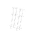 thumbnail image 3 of Luzkey Acrylic Small Table NightStand 3 Tier End Table Modern for Small Space Small Bedside Table Rectangular NightStand for Hallway Oval, 3 of 8
