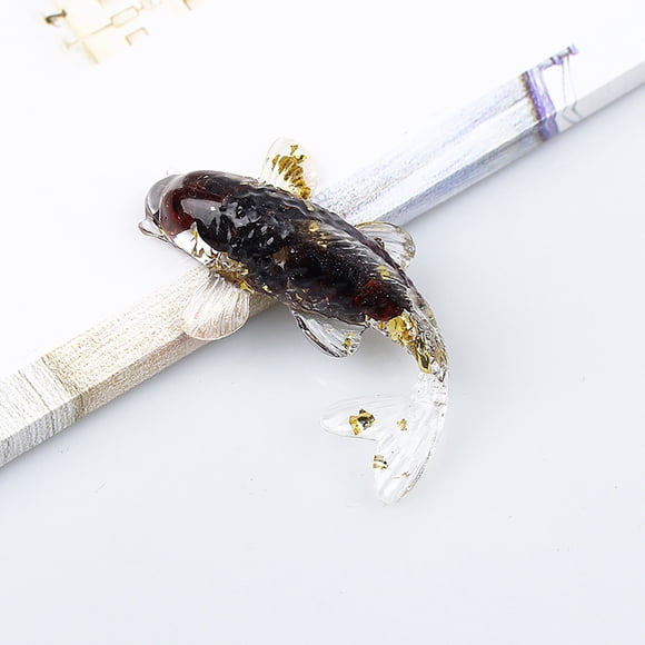 Oliegs Heated Blanket Natural Crystal Gravel Drop Glue Fish Shape Small Ornaments Decoration Gift Ornaments Chocolate