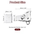 thumbnail image 2 of Unique Bargains 4Pcs Butterfly Twist Latch, 3.54 Inch Alloy Spring Loaded Twist Latch Keeper Toggle Clamp, Chrome Silver, 2 of 6