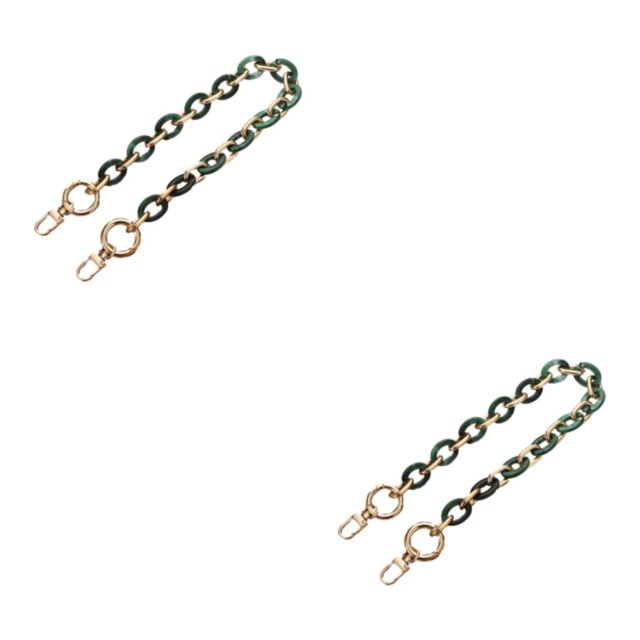 Redempat Resin Bag Chains Vibrant And Fashion-forward Bag Add-ons Easy To Install L204-LS 2Set