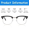 thumbnail image 4 of Blue Light Blocking Glasses Semi Rimless Frame Filter Blue Ray Computer Glasses, 4 of 5