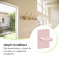 thumbnail image 4 of ZheElen Support Mural pour Rasoir Universel Couleur Unie Organisateur de Rangement en Plastique pour la Maison Support de Rangement Vertical pour Rasoirs Rose, 4 of 6