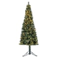 thumbnail image 1 of Home Heritage Corner 5 Foot 100 LED Pre-Lit Artificial Christmas Tree, Green, 1 of 9