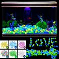 thumbnail image 4 of AMERTEER 100PCS Solar Glow Rocks Luminous Cobblestones Glow in the Dark Luminous Pebbles Solar Powered Glowing Stones, 4 of 10
