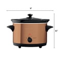 thumbnail image 3 of OVENTE 4-Quart Electric Slow Cooker with 3 Temperature Setting, Removable Ceramic Pot, Dishwasher Safe Glass Lid, Stainless Steel Body, Ideal for Ent, 3 of 7