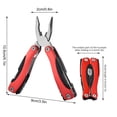 thumbnail image 2 of GFHFHITJ Multifunctional Pliers Multifunctional Foldable Mini Pliers Outdoor Multifunctional Pliers Fire Truck Mounted Tool Pliers Climbing Folding Portable Combination Pliers, 2 of 4
