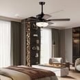 thumbnail image 4 of Gymax 52'' Ceiling Fan with 3 Wind Speeds 5 Reversible Blades & Remote Control Grey, 4 of 10
