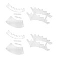 thumbnail image 4 of Decodeary 4pack/lot Easy Cleaning Ballpoint Pen Display Stand Unique Durable Plastic Transparent Color 5Set, 4 of 6