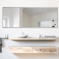 thumbnail image 4 of NeuType Pleine Longueur Miroir Plancher Rectangle Argent 59"x19", 4 of 9
