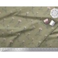 thumbnail image 2 of Soimoi Green Poly Georgette Fabric Stand & Camera Fashion Print Sewing Fabric Yard 42 Inch Wide, 2 of 2