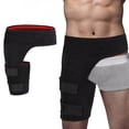 thumbnail image 2 of Thigh Sleeve Wrap Non-Slip Groin Wrap Thigh Compression Sleeve Inguinal Belt Hamstring Support Brace Fits Men Women, 2 of 5
