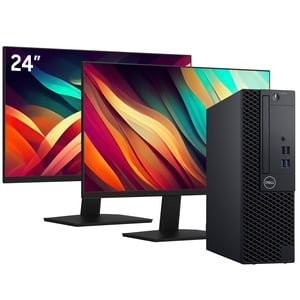Ordinateur de bureau puissant PC Dell OptiPlex SFF Ordinateur, nouvelle dualité 24inch FHD (Intel Core i7 Processeur/ 512GB SSD + 500HDD/ 32GB RAM/ Windows 11 Pro) - Bureau/ Usage à domicile - Rénovés